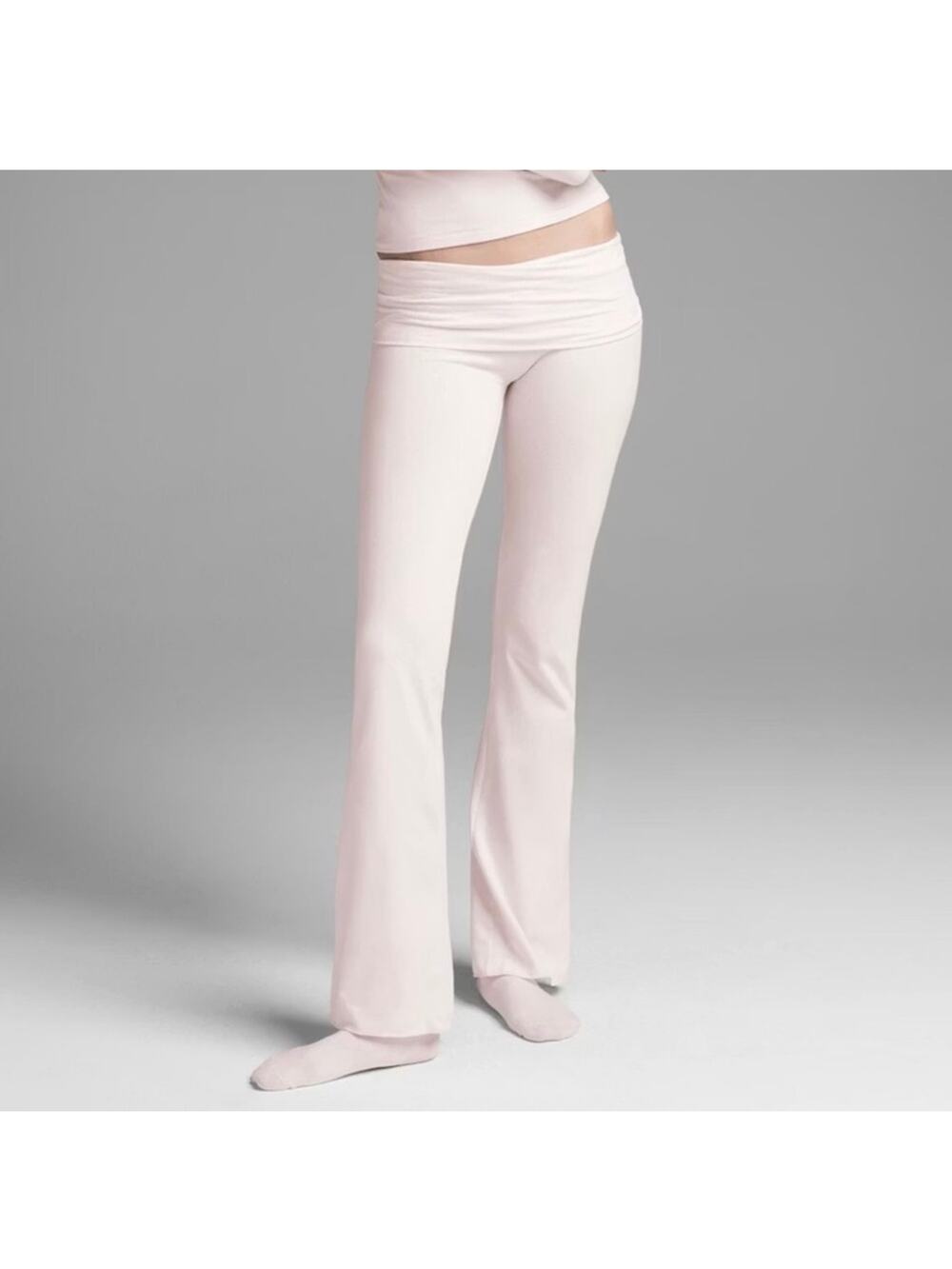 Skims Cotton Jersey Fold over Pant Leggings 
AP-PNT-0715 Barely Pink Size XS